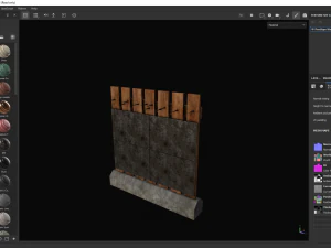 PostApo WallBarrier 3D Model