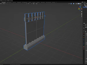 PostApo WallBarrier 3D Model