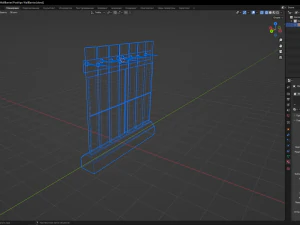 PostApo WallBarrier 3D Model
