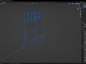 PostApo WallBarrier 3D Model