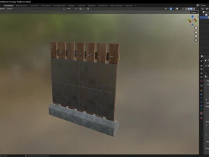 PostApo WallBarrier 3D Model