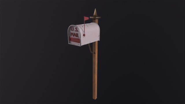 Mailbox 3D Модель .c4d .max .obj .3ds .fbx .stl .blend 
