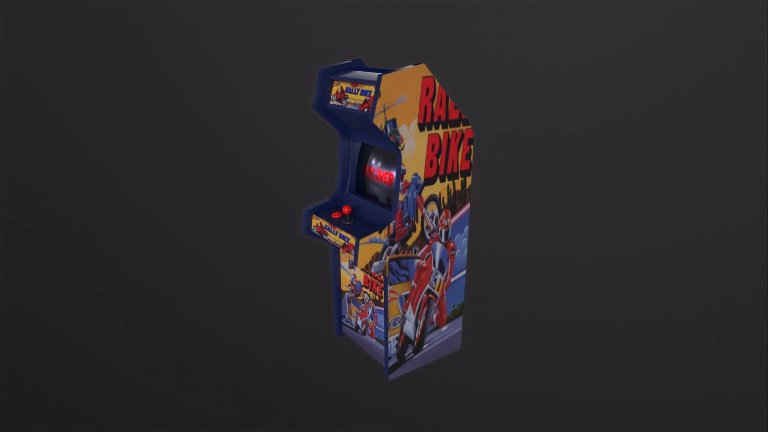 Arcade Cabinet 3D Model .c4d .max .obj .3ds .fbx .stl .blend 