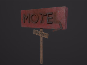 Motelsign Post Apocalypse Modello 3D