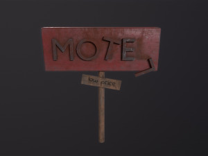 Motelsign Post Apocalypse Modello 3D