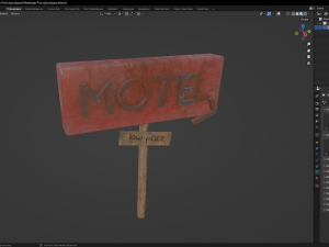 Motelsign Post Apocalypse Modello 3D