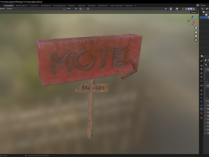 Motelsign Post Apocalypse Modello 3D