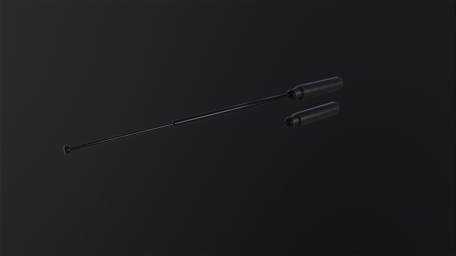 Police Metal Stick Modelo 3D .c4d .max .obj .3ds .fbx .stl .blend 
