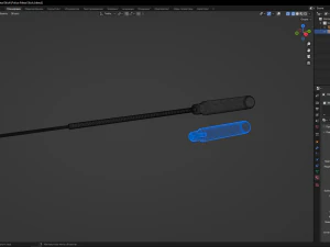 Police Metal Stick 3D Model