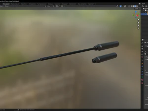 Police Metal Stick 3D Model