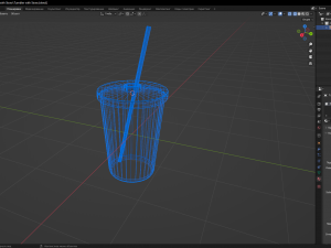 Tumbler with Straw Model 3D