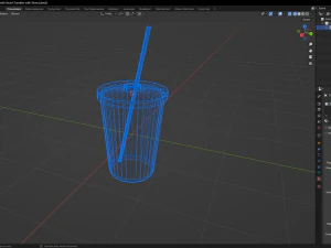 Tumbler with Straw 3D Model