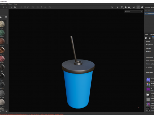 Tumbler with Straw Model 3D
