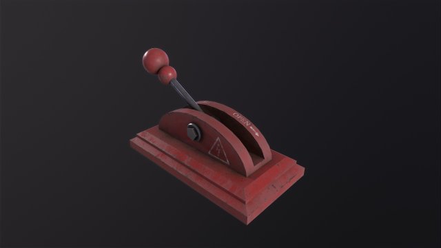Industrial Electricitys Lever Modèle 3D .c4d .max .obj .3ds .fbx .stl .blend 