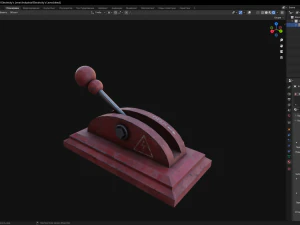 Industrial Electricitys Lever 3D Model