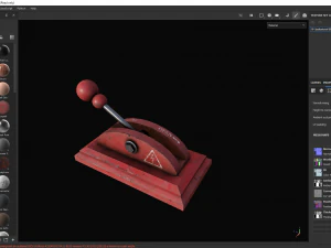 Industrial Electricitys Lever 3D Model