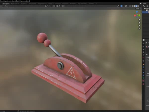 Industrial Electricitys Lever 3D Model