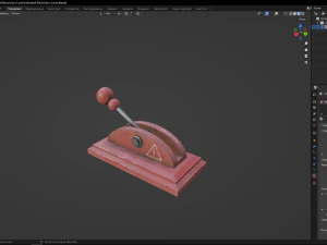 Industrial Electricitys Lever 3D Model