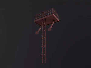 &Eacute;chafaud Modèle 3D