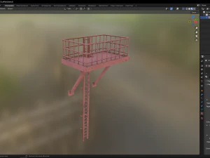 &Eacute;chafaud Modèle 3D