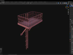 &Eacute;chafaud Modèle 3D