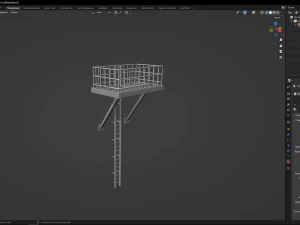 &Eacute;chafaud Modèle 3D