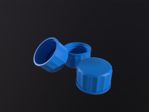 Plastic Pet Bottle Cap Model 3D