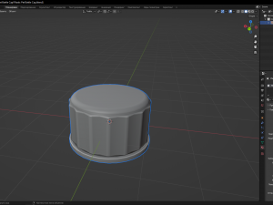 Plastic Pet Bottle Cap Model 3D