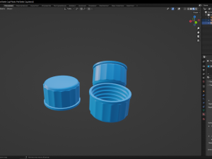 Plastic Pet Bottle Cap Model 3D