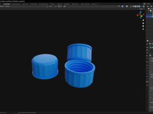 Plastic Pet Bottle Cap Model 3D
