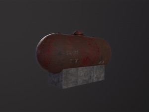 Rusty Oil Tank 3D 모델