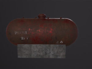 Rusty Oil Tank 3D 모델