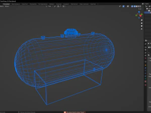 Rusty Oil Tank 3D Model