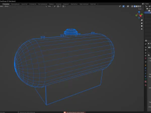 Rusty Oil Tank 3D Model