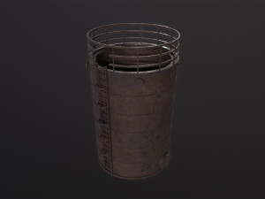Rusted Tank storage Model 3D