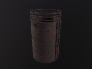 Rusted Tank storage Model 3D