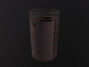 Rusted Tank storage 3D Model