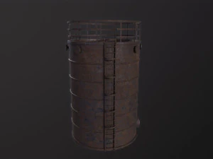 Rusted Tank storage 3D Model
