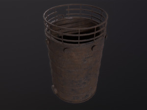 Rusted Tank storage Model 3D