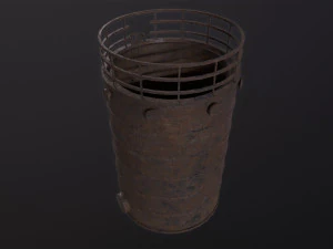 Rusted Tank storage 3D Model