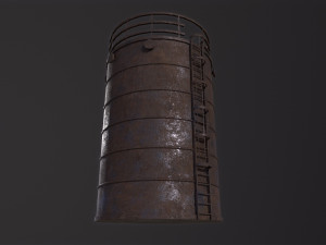 Rusted Tank storage Model 3D