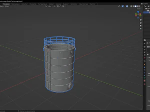 Rusted Tank storage 3D Model
