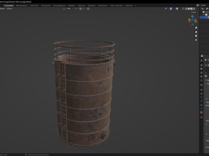 Rusted Tank storage Model 3D