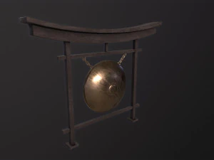 일본 고전 공 3D 모델