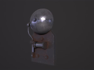 Vintage school bell 3D-Modell