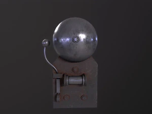 Vintage school bell 3D Model
