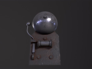 Vintage school bell 3D-Modell