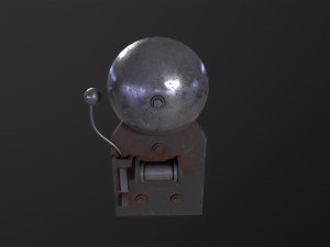 Vintage school bell 3D-Modell