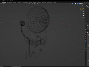Vintage school bell 3D-Modell
