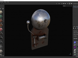 Vintage school bell 3D-Modell